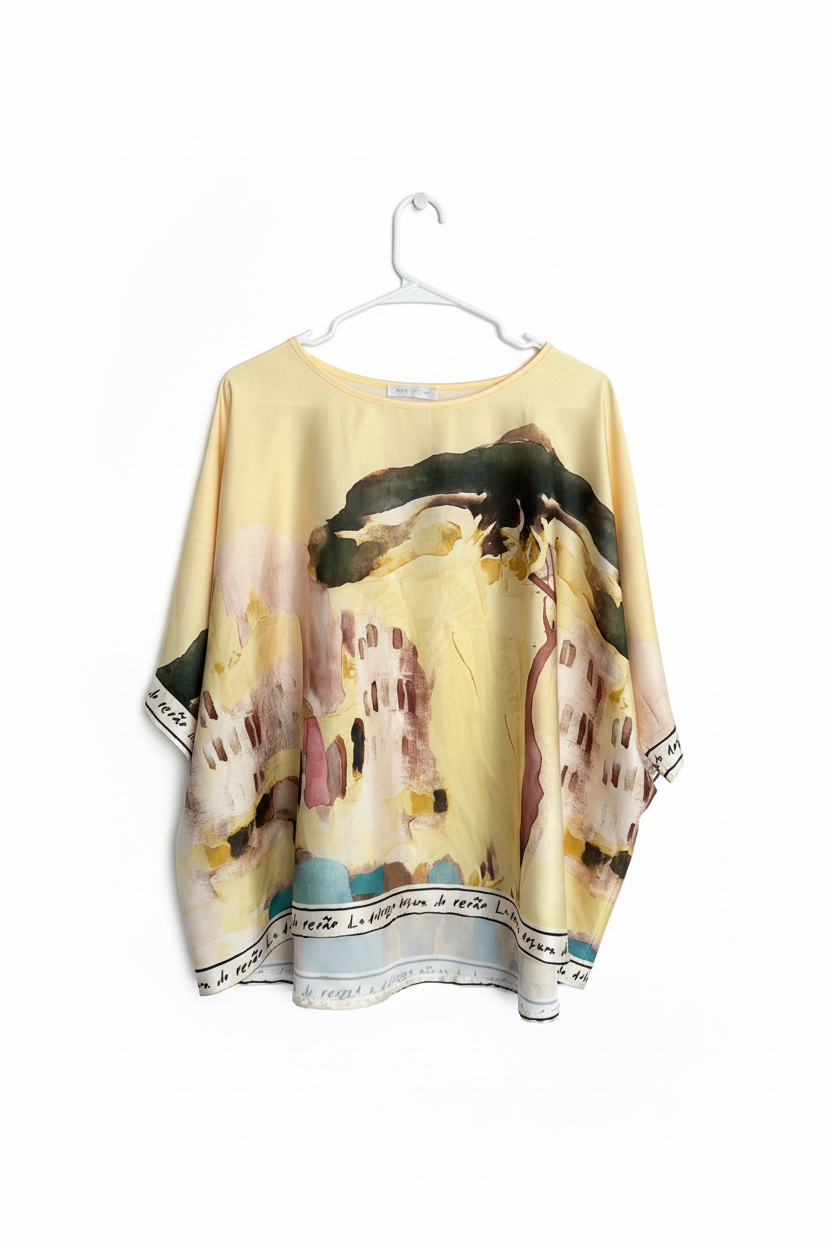 Relaxed fit Silk/Viscose Butter yellow
