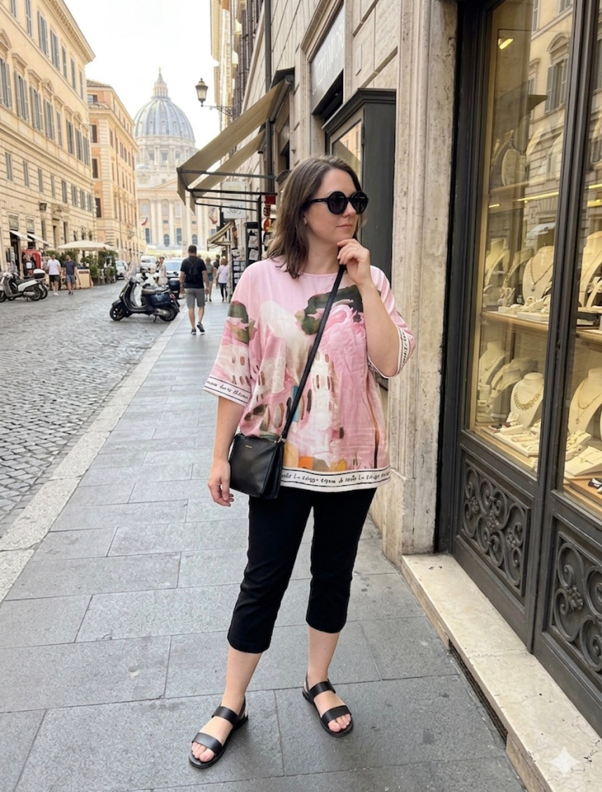 Relaxed fit Silk/Viscose-Made in Italy-ROSE PINK