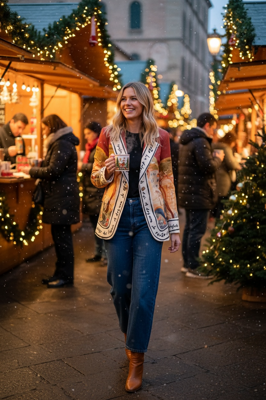 Oversized blazer - Red