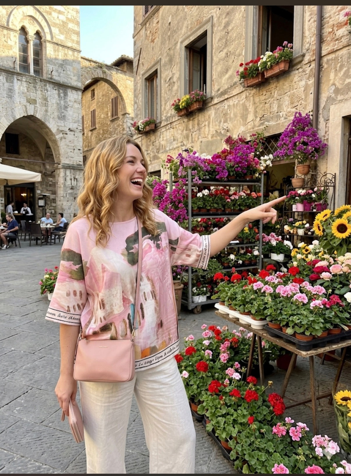 Relaxed fit Silk/Viscose-Made in Italy-ROSE PINK