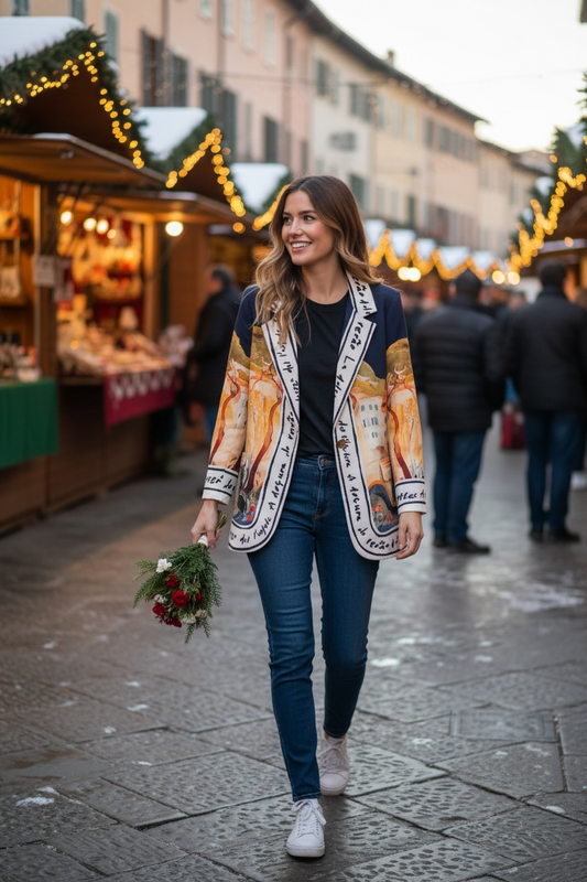 Oversized blazer - Navy