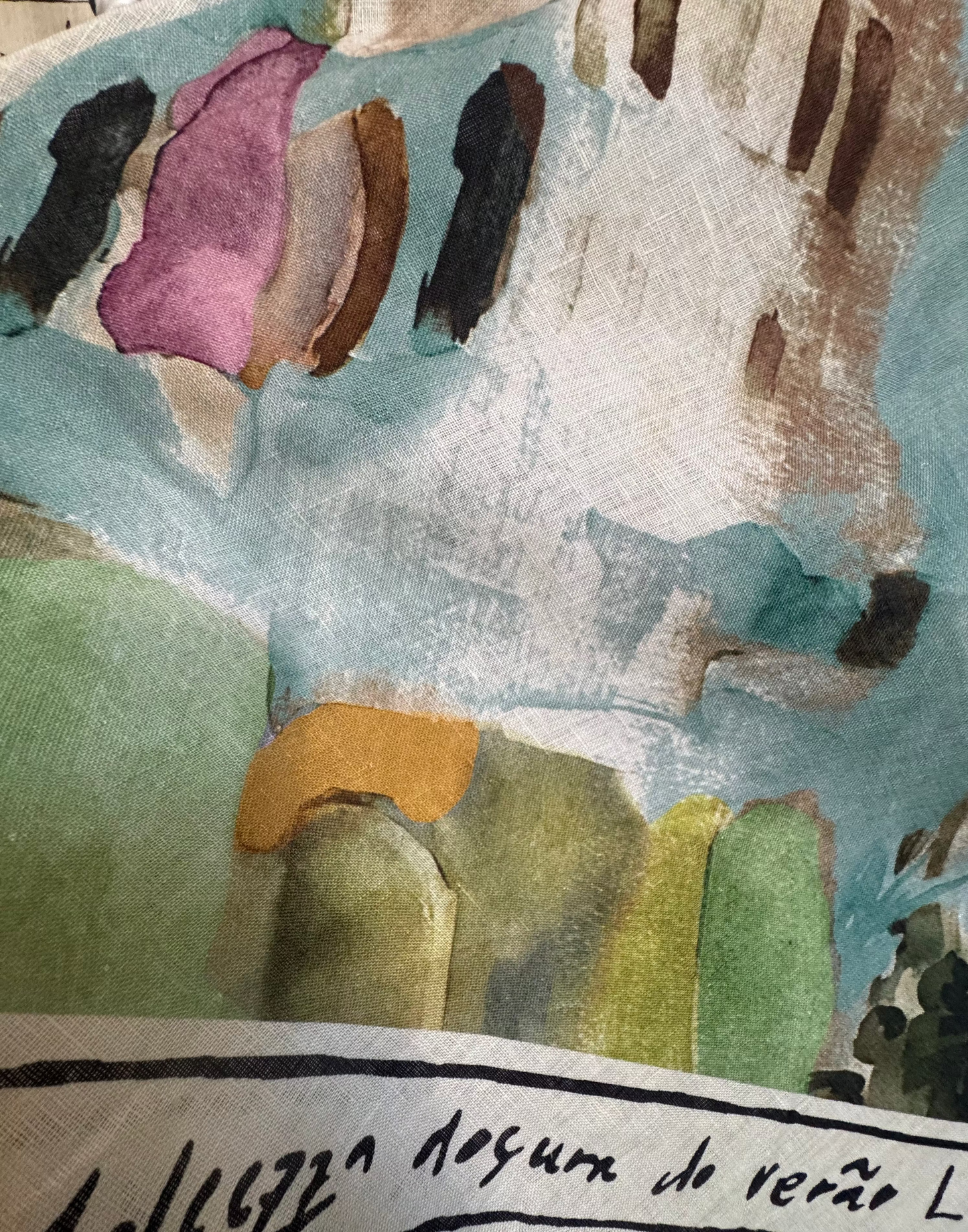 LINEN Women's Maxi Dress-Made in Italy-TURQUOISE - O/S