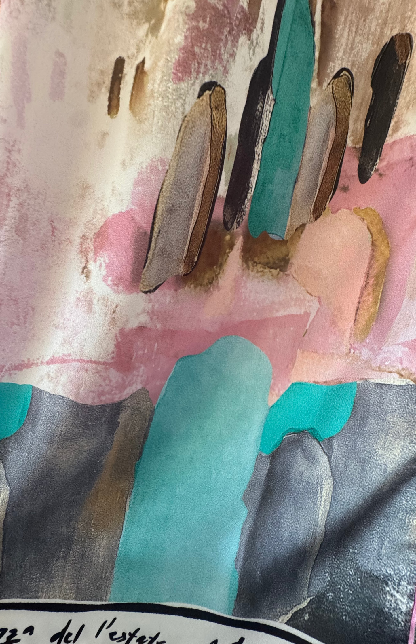 O/S - Italian Watercolour Women’s Pant & Oversized Relaxed Top Set- ROSE PINK - Viscose/ Polyester blend, Made in Italy