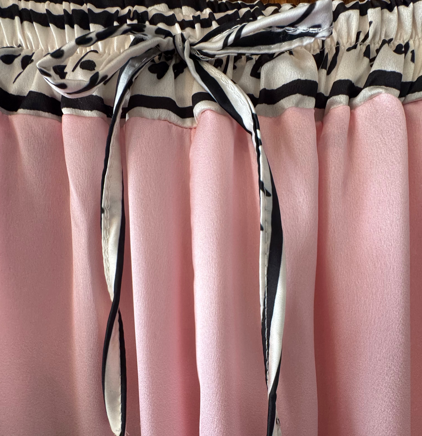 Amalfi Coast Watercolor Wide-Leg Pocket Pants | Viscose/ Polyester blend- PINK-Made in Italy- O/S