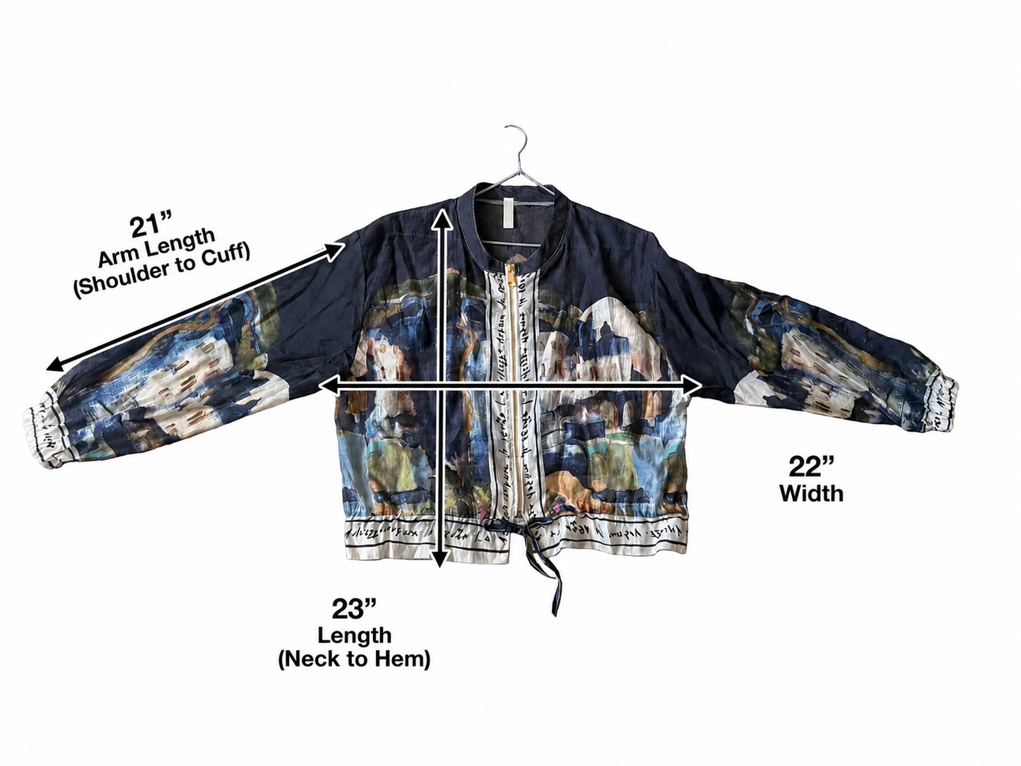 Italian Viscose Sheer Bomber Style Jacket-Black